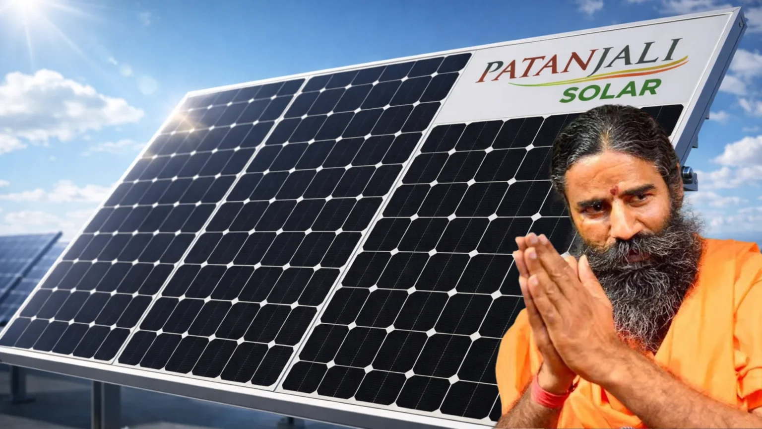 Ramdev Baba Launches Patanjali Solar Panels, Upto 10kW, Warranty 25 Years..1kW System In Just ₹40,000