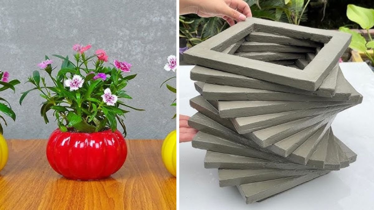Easy & Great Ideas for Casting Small Cement Flower Pots at Home