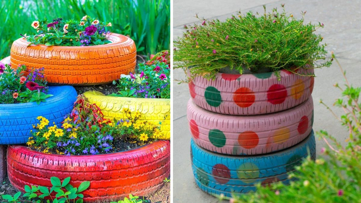 Brilliant Idea: Recycle Tires to Grow Vegetables at Home with