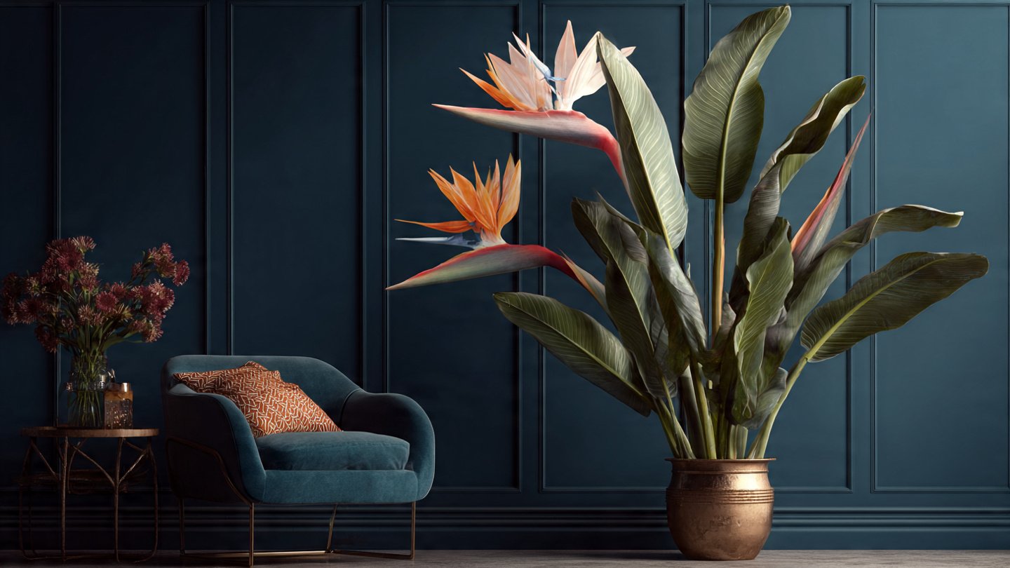 How Can You Perfectly Style a Large Bird of Paradise in a Small Corner?