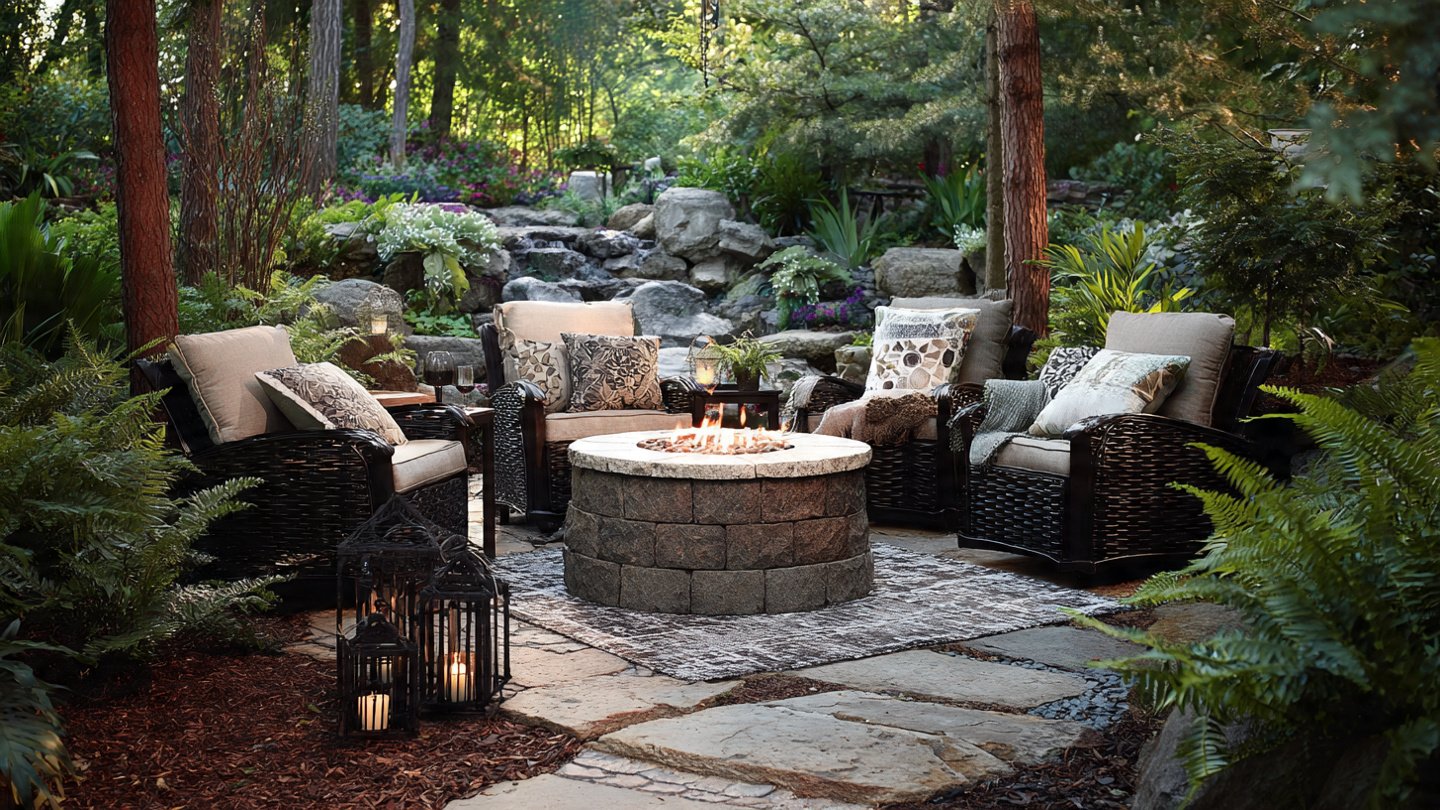 How Can You Create a Stunning Luxury Fire Pit Area for Less Than One Hundred Dollars?