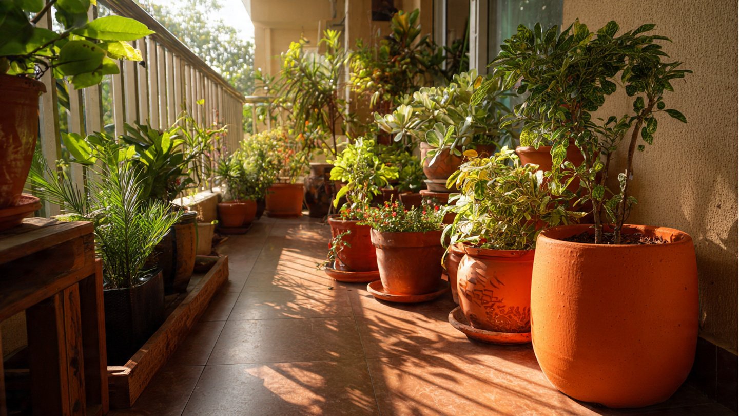 Why You Should Avoid Placing Plastic Pots Directly on Your Balcony Floor?