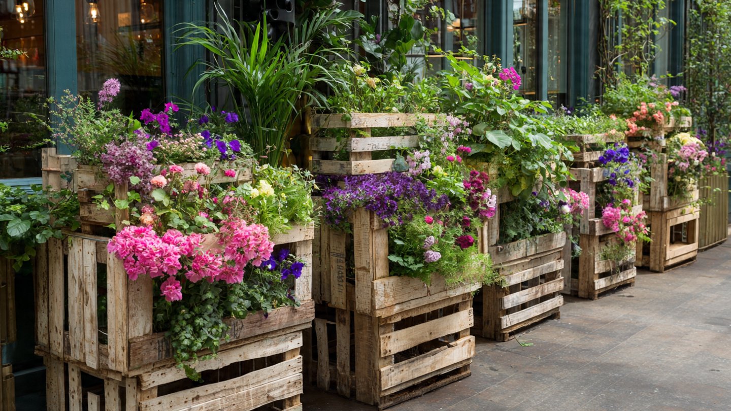 How to Turn Wine Crates Into Stunning Window Box Gardens