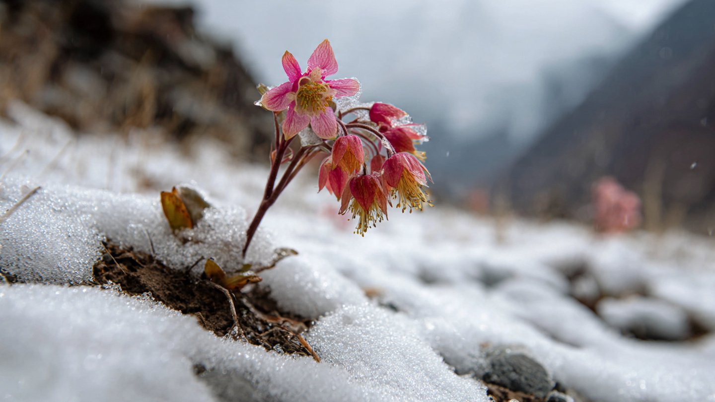 What Makes the Rare Himalayan Flower Bloom Exclusively in the Snow?